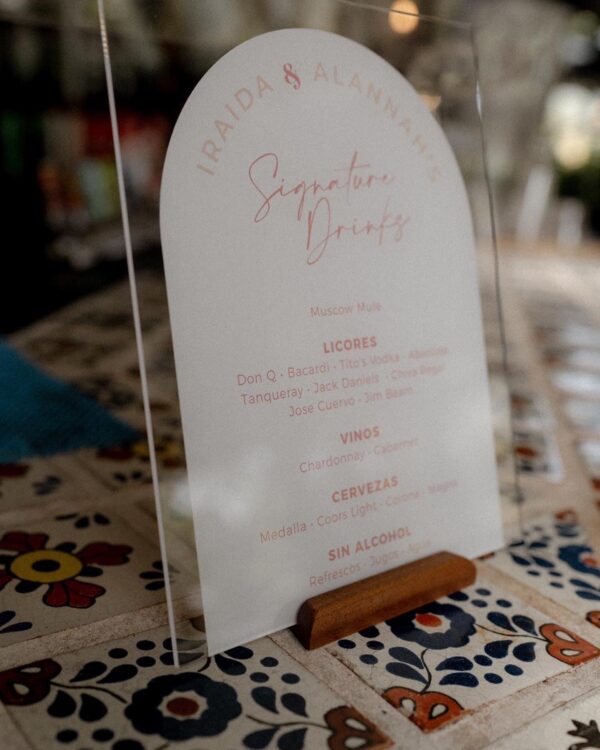 Acrylic Table Sign - Image 4
