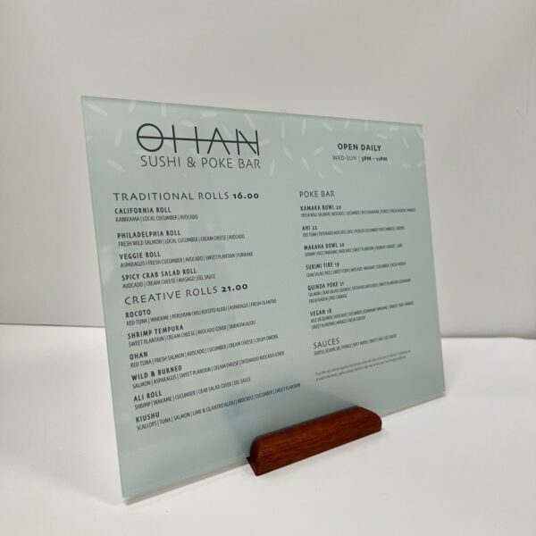 Acrylic Table Sign - Image 3