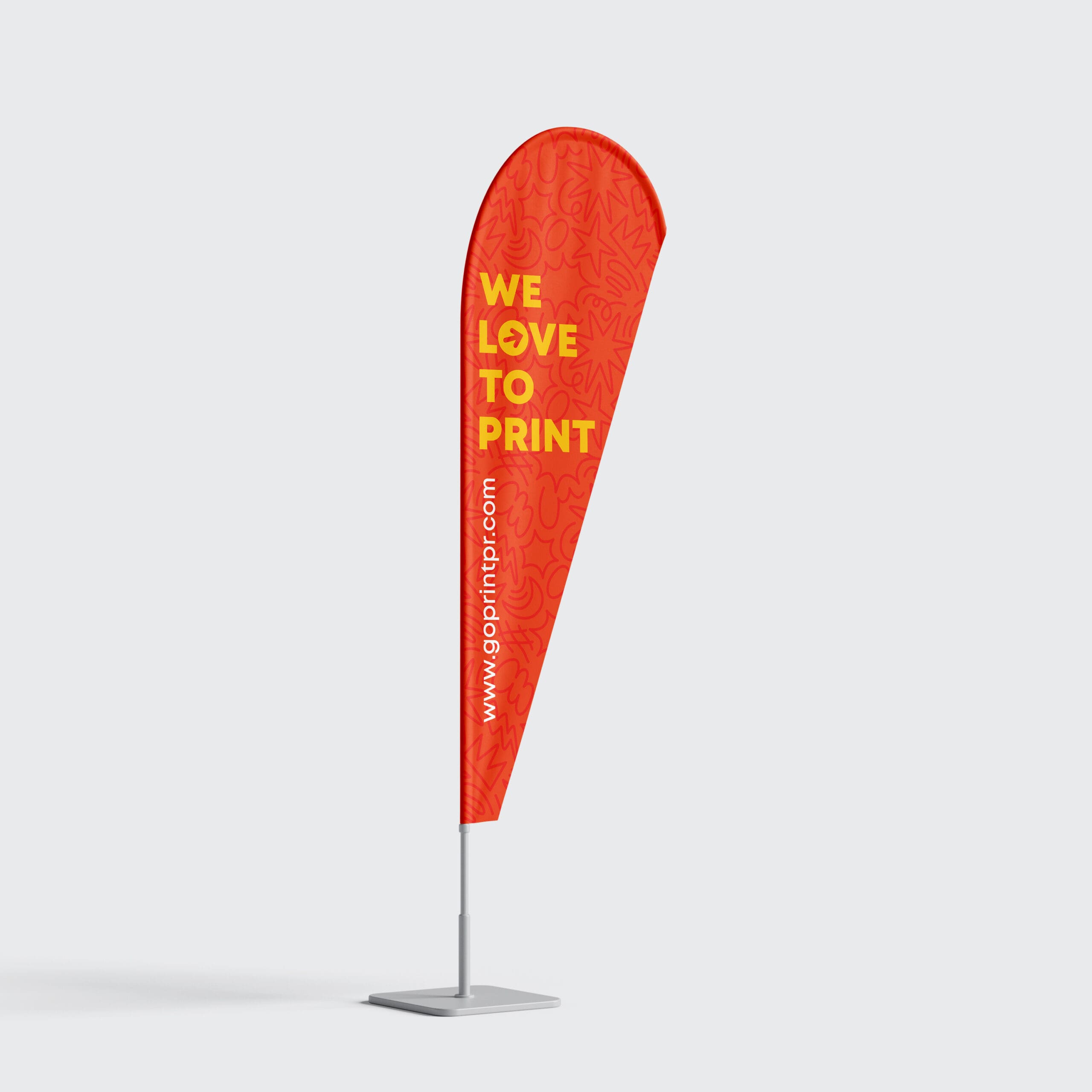 Custom 10' Double-Sided Feather Flag - Image 4