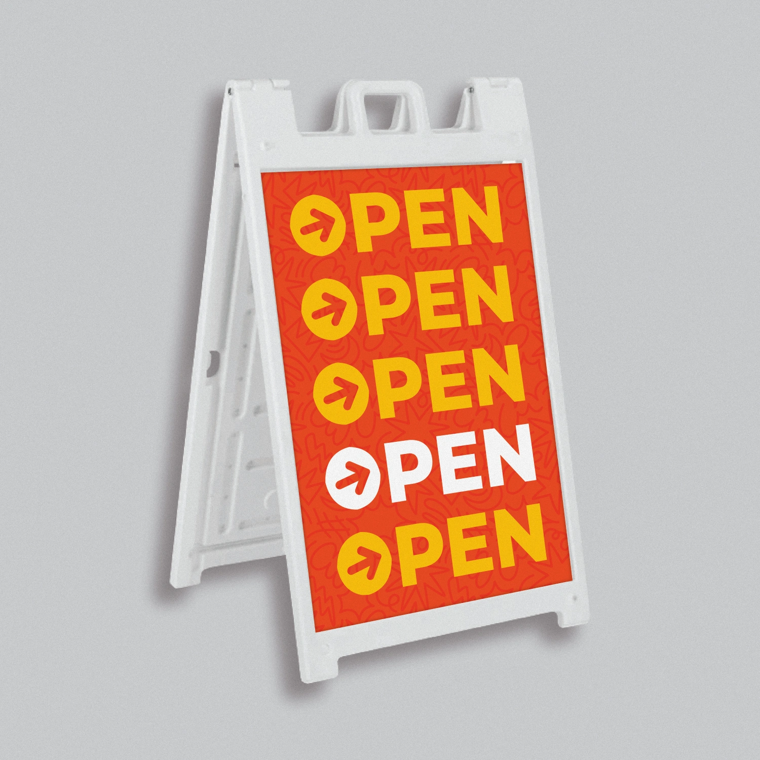 Deluxe Plastic Sidewalk Sign